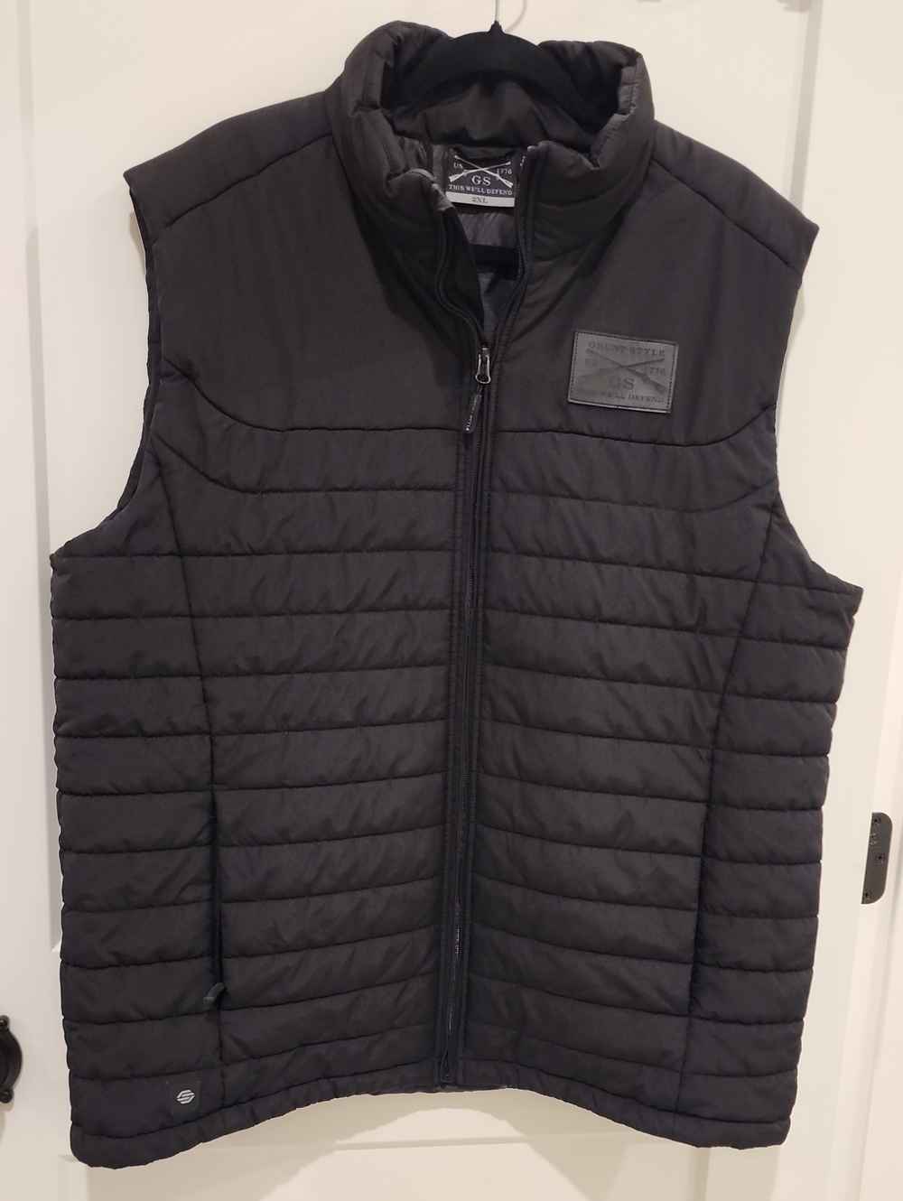 Grunt Style Black Quilted Puffer Vest